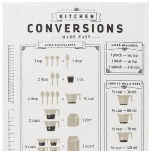 Now Designs Kitchen Conversions Tea Towel NWT